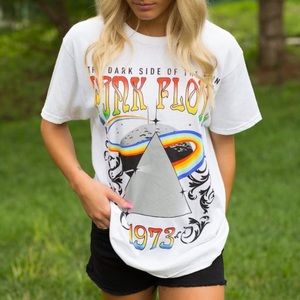 Pink Floyd Vintage Music Lover Graphic Band Tee